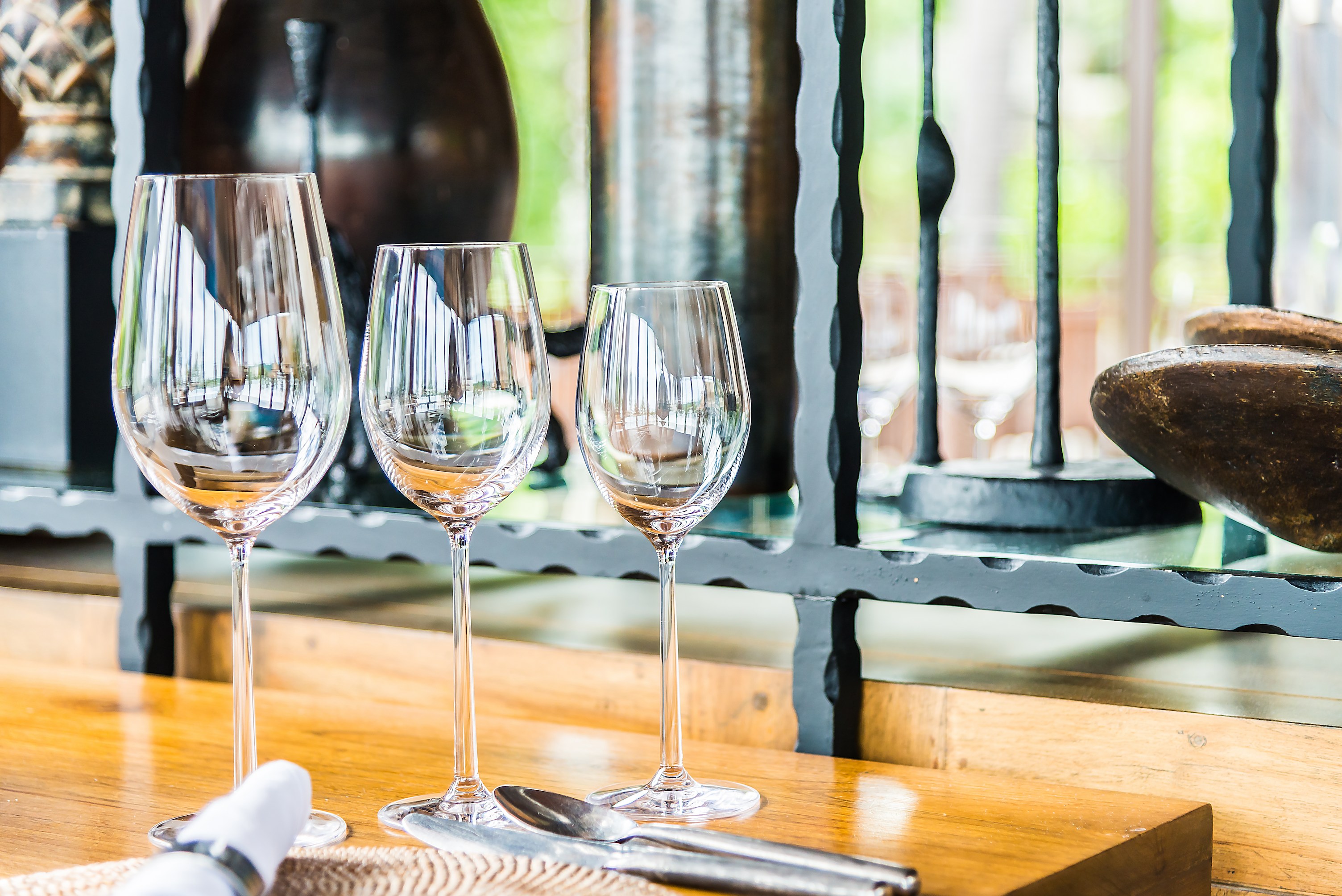 Wine glasses for tasting